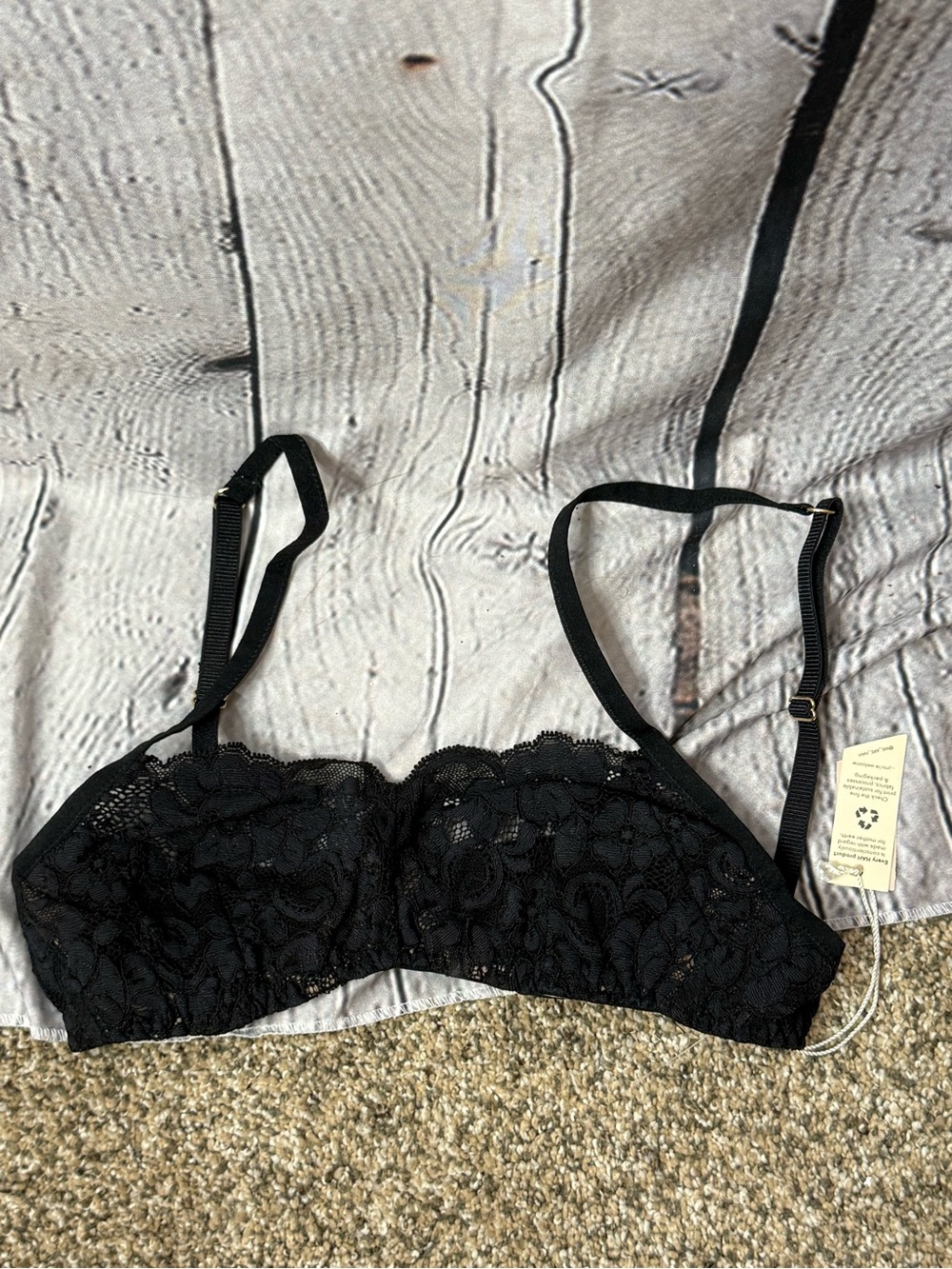 NWT we are HAH Black Lace Bralette - Women Intimates & Sleepwear 28-36 a